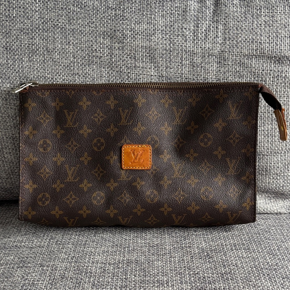 Louis Vuitton Dark Brown Monogram Toiletry Bag